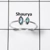 Ring Size-7 Natural Labradorite Cut B - MNM450 Newly Design Cut Light Weight Solid 925 Sterling Silver Minimalist Ring